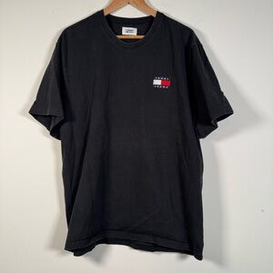 Tommy Hilfiger Patch Heavyweight Black T-Shirt size XXL